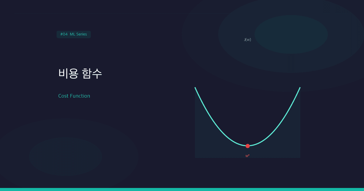 비용 함수(Cost Function): 모델이 얼마나 틀렸는지 측정하는 법