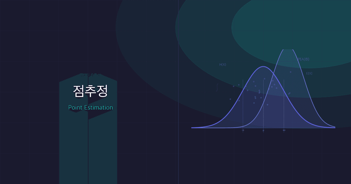 점추정(Point Estimation): 데이터에서 모수를 추정하는 첫 번째 원리