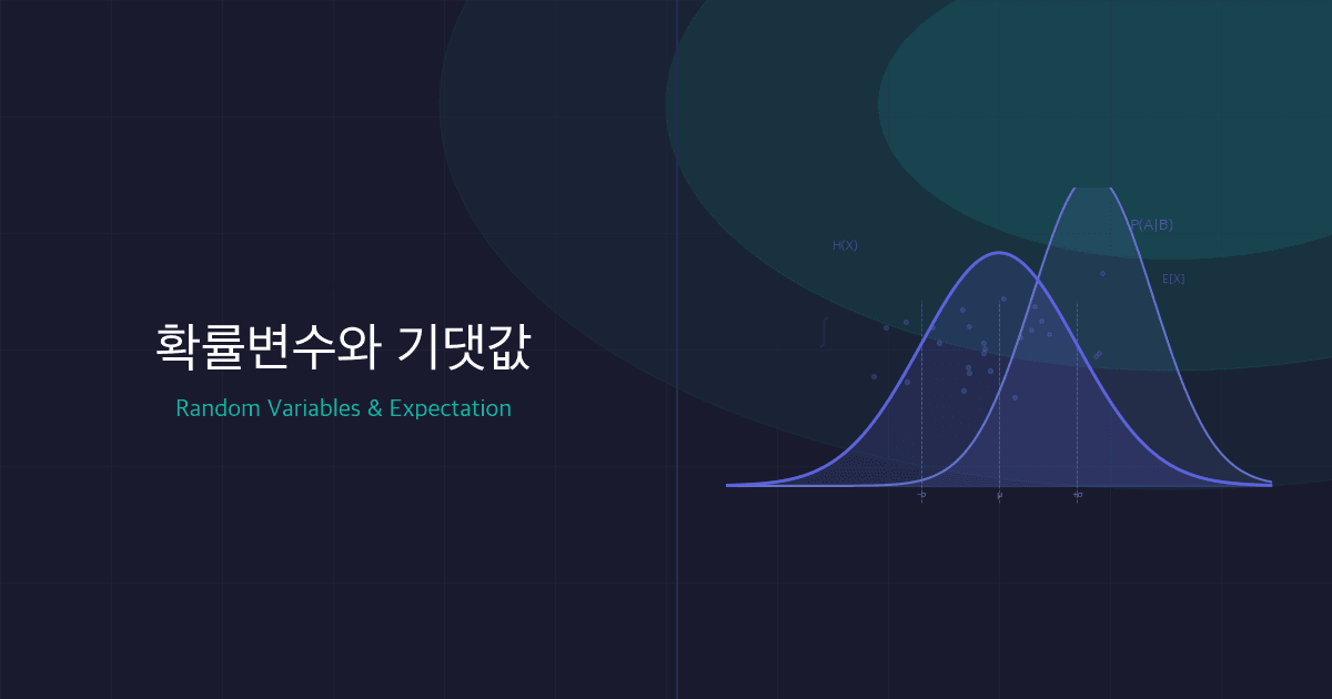 확률변수와 기댓값: PMF, PDF, CDF, 기댓값, 분산의 핵심 원리