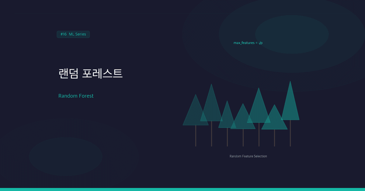 랜덤 포레스트(Random Forest): 특성 무작위성으로 상관관계를 깨다